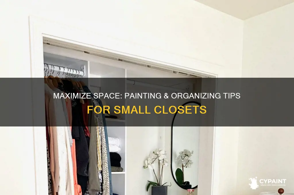 how to paint and organize a small closet