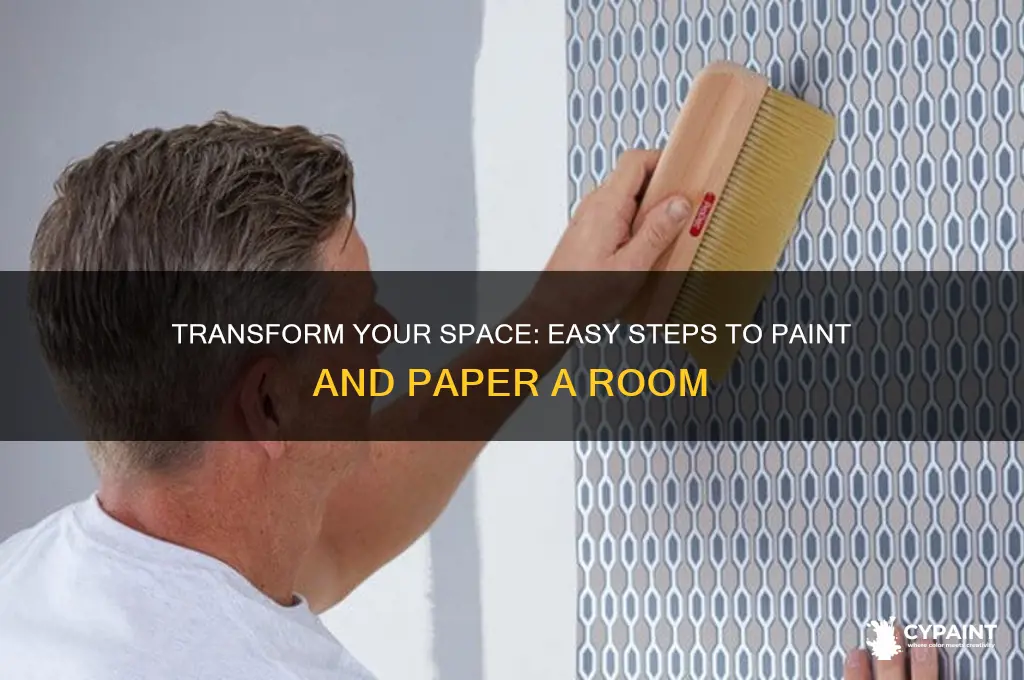how to paint and paper a room