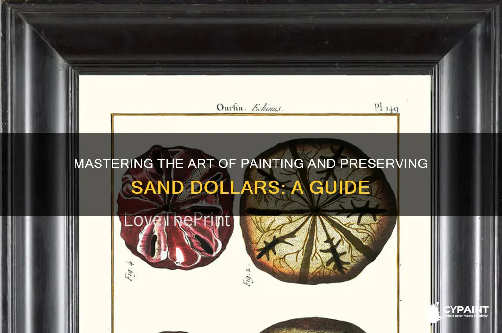 how to paint and preserve sand dollars