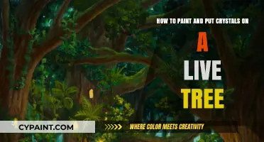 Enchanting Nature: A Guide to Painting and Adorning Live Trees with Crystals