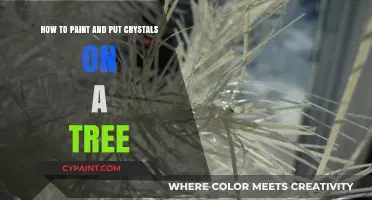 Crafting a Magical Tree: Paint and Crystals