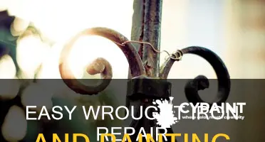 how to paint and repair wrought iron without welding