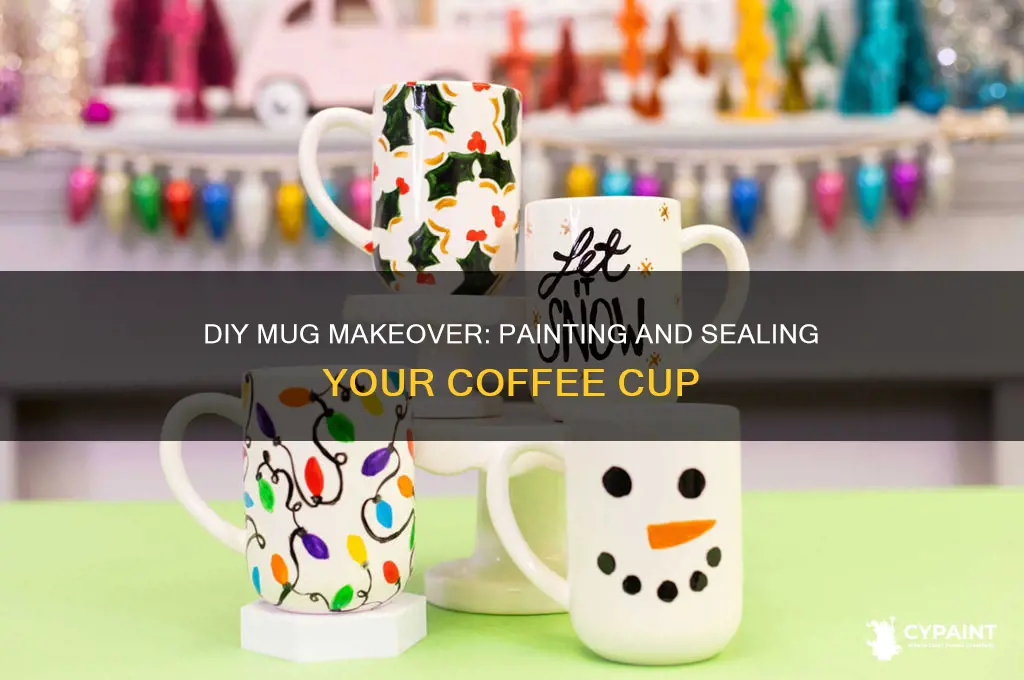 how to paint and seal a coffee mug