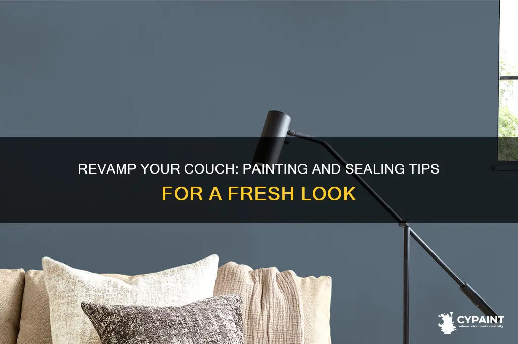 how to paint and seal a couch
