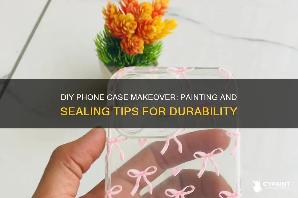 how to paint and seal a phone case