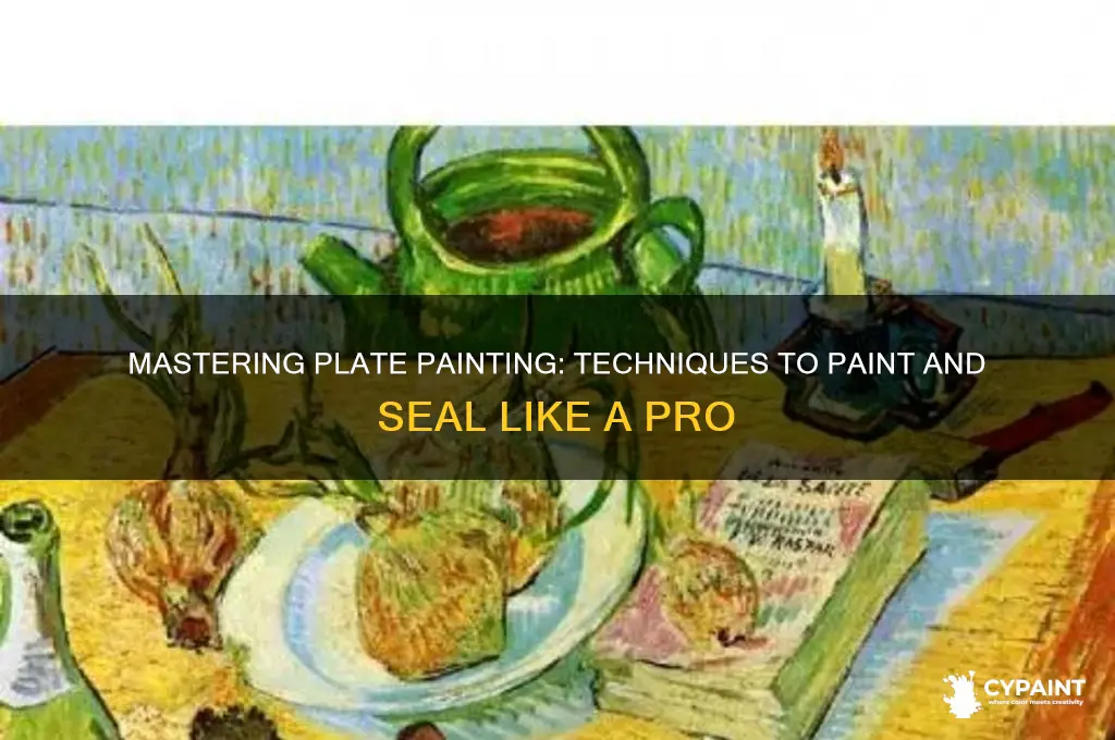 how to paint and seal a plate