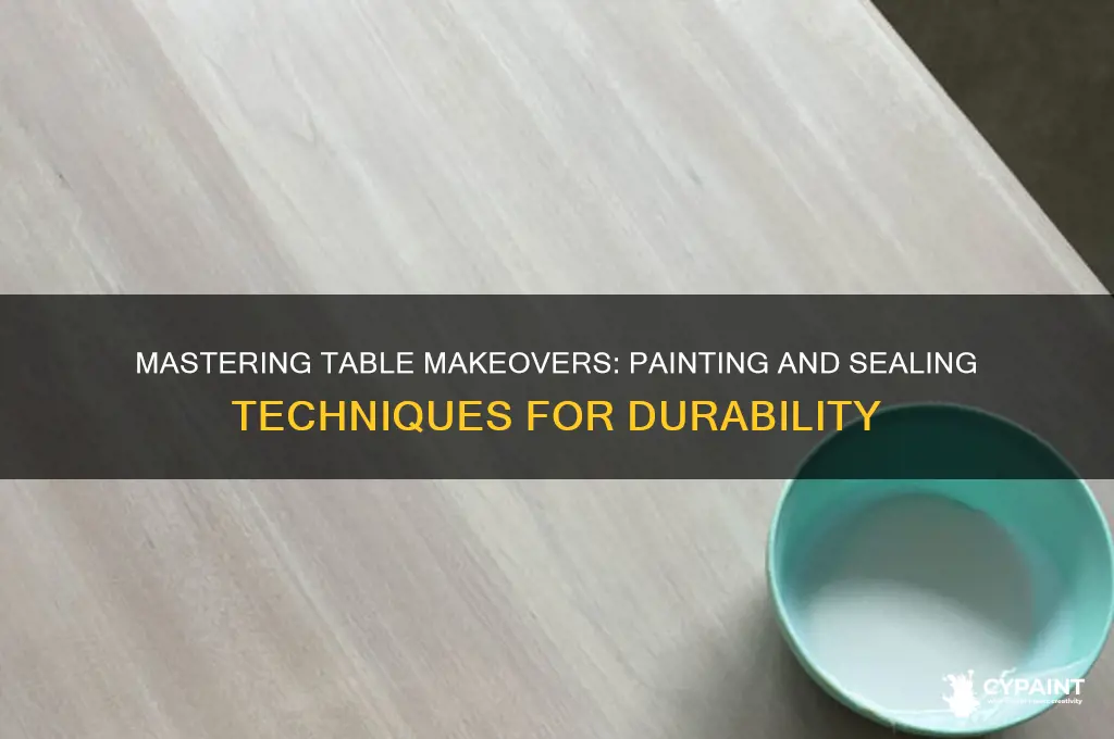 how to paint and seal a table