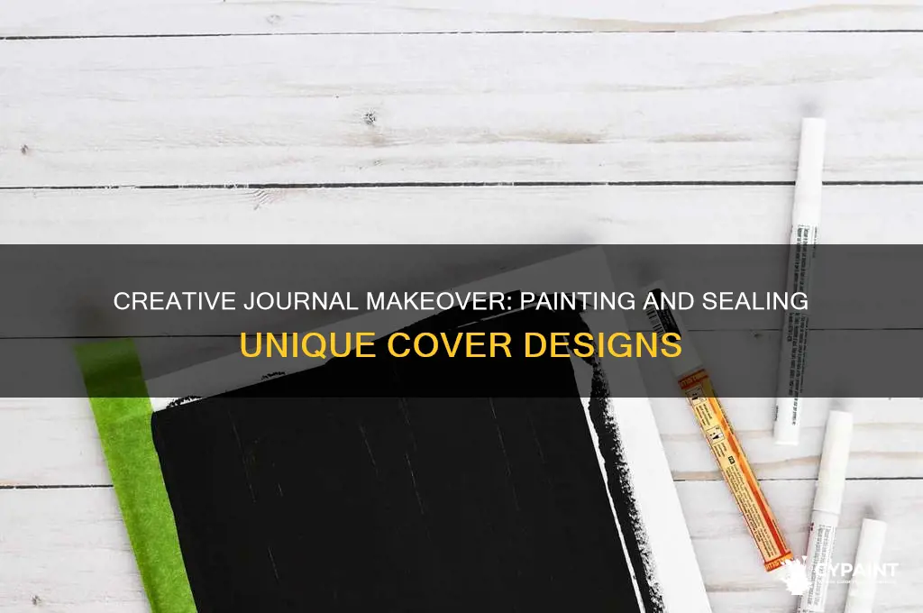 how to paint and seal journal covers