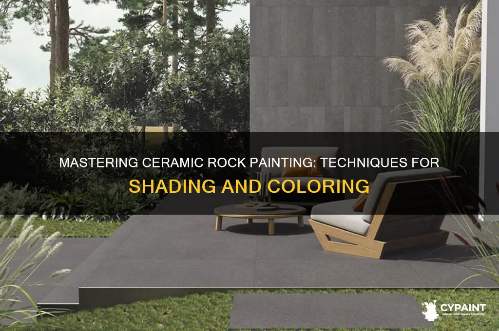 how to paint and shade ceramic rocks