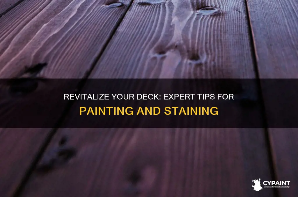 how to paint and stain a deck