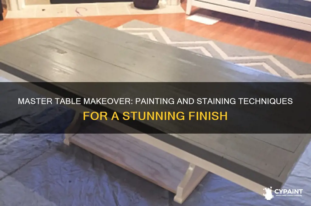 Master Table Makeover: Painting And Staining Techniques For A Stunning ...