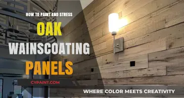 Painting and Distressing Oak Wainscoting Panels: A Step-by-Step Guide