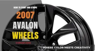 Customizing Your 2007 Avalon Wheels: Painting and Striping Guide