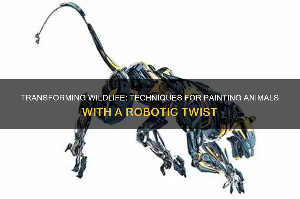 how to paint animal to look robotic