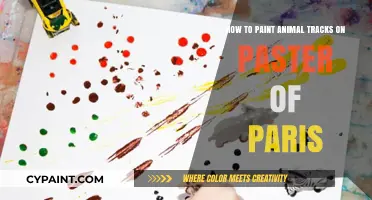 Painting Animal Tracks on Plaster of Paris