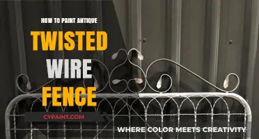Revive Rustic Charm: Painting Your Antique Twisted Wire Fence