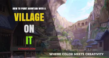Creating a Mountainous Village Scene in Paint
