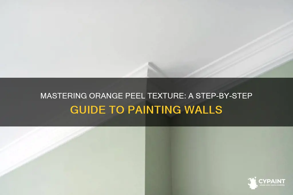 how to paint are with orange peel