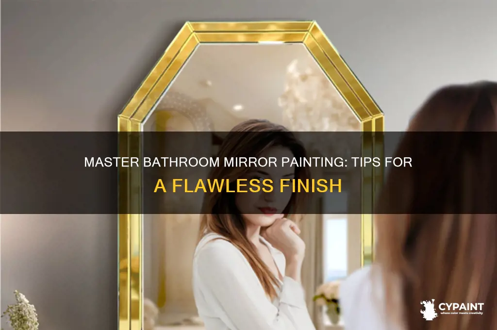 how to paint around a bathroom mirror