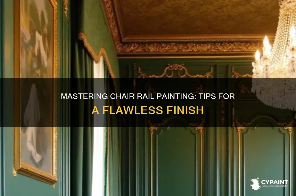 how to paint around a chair rail