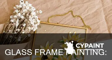 how to paint around a frame made of glass