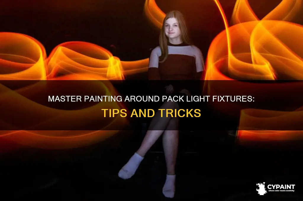 how to paint around pack light fixtures