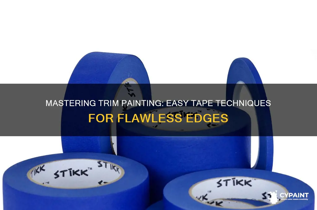 how to paint around trim with tape