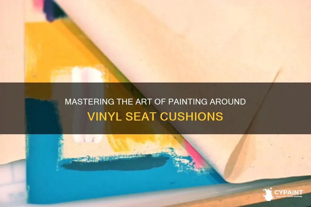 how to paint around vinyl seat cushions