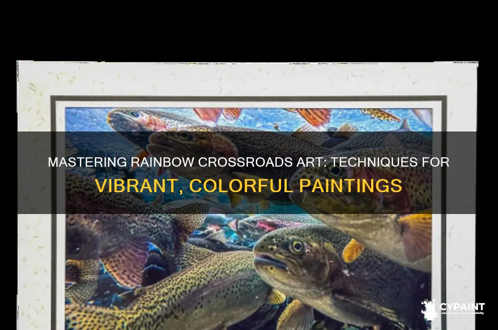 how to paint art pieces in rainbow crossroads