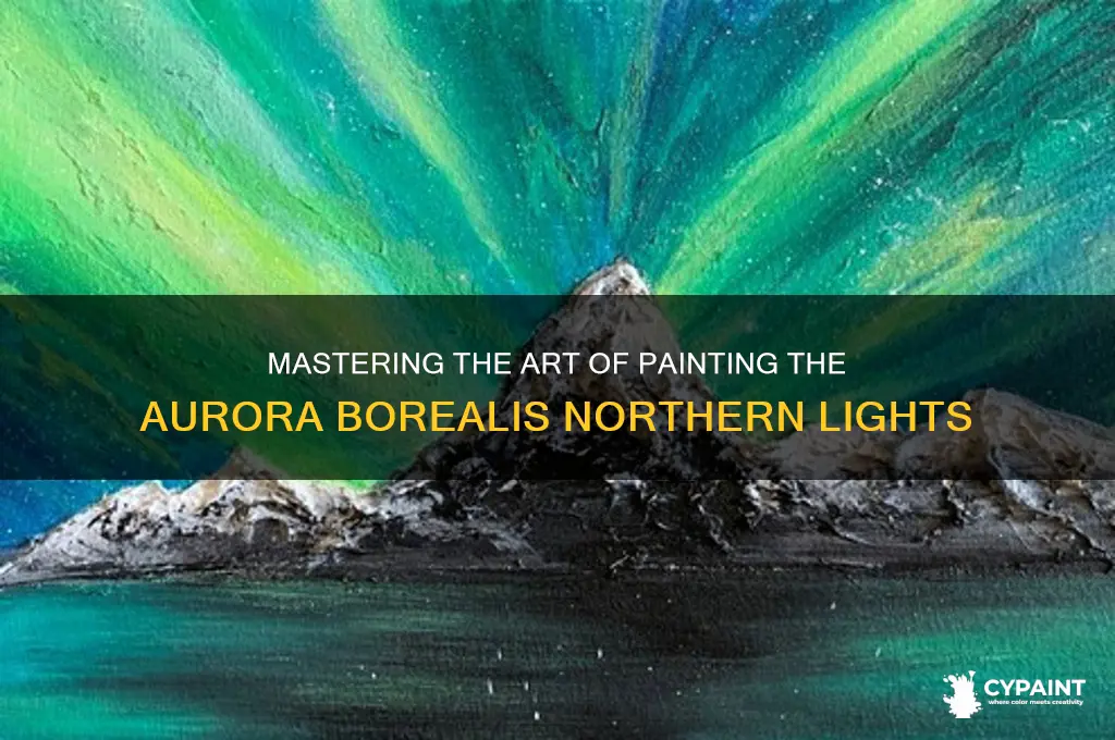 how to paint aurora borealis northern lights