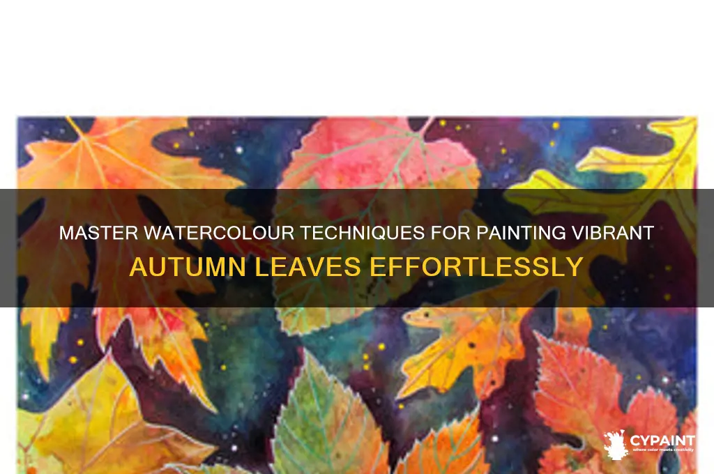 how to paint autumn leaves in watercolour