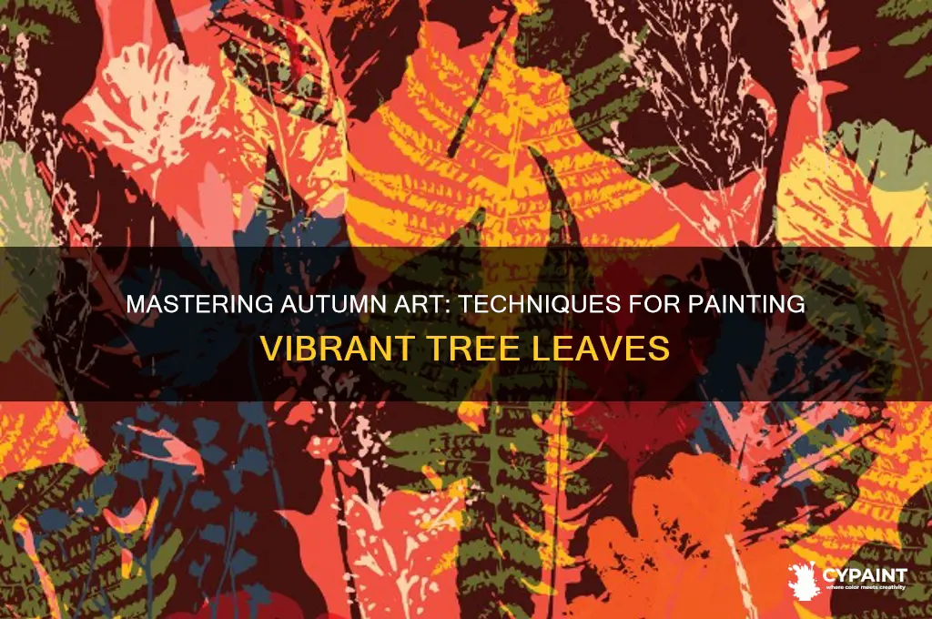 how to paint autumn leaves on trees