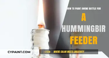 Creating a Hummingbird Haven with Painted Wine Bottles