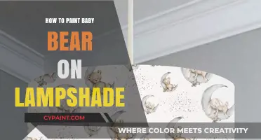 Adorable DIY: Painting a Baby Bear on Your Lampshade Step-by-Step
