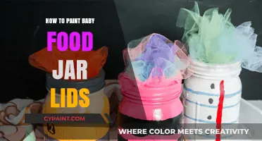 Creative DIY: Transforming Baby Food Jar Lids with Paint Techniques