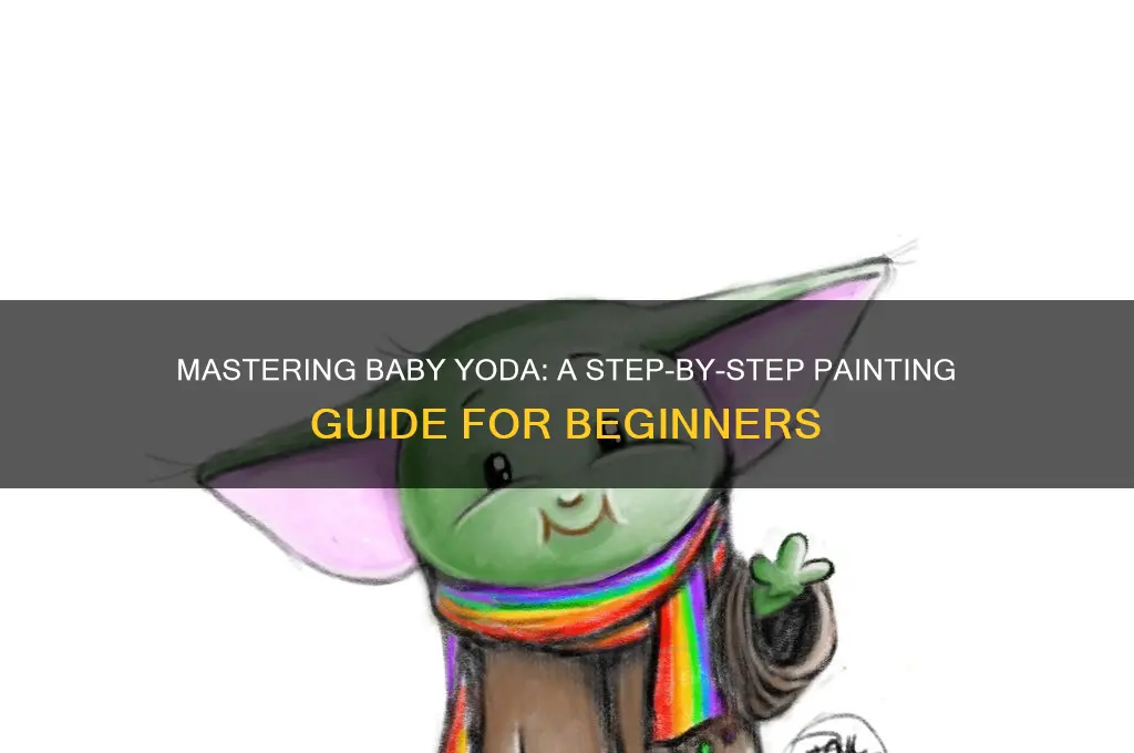 how to paint baby yoda step by step