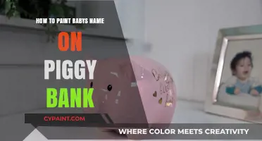 Creative DIY: Painting Your Baby’s Name on a Piggy Bank