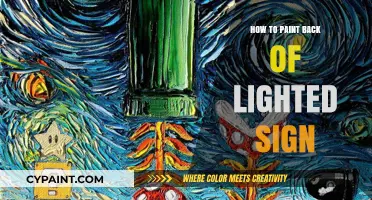 Mastering the Art of Painting the Back of Lighted Signs