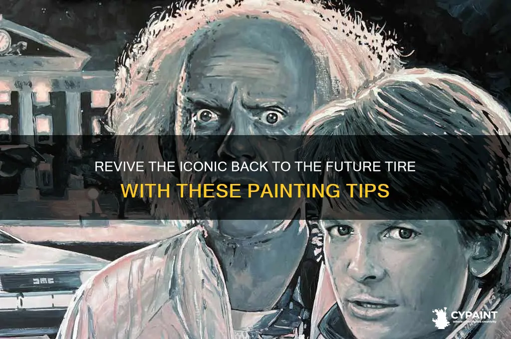 how to paint back to the future tire