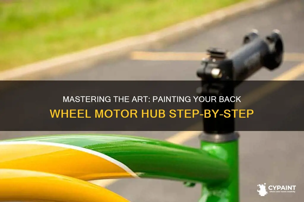 how to paint back wheel motor hub