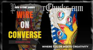 DIY Converse Art: Painting Realistic Barbed Wire on Your Sneakers