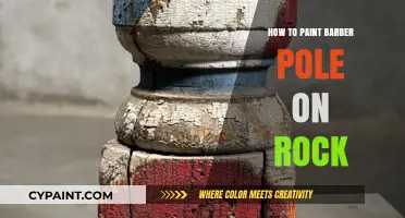 Creative Rock Art: Painting a Classic Barber Pole Design