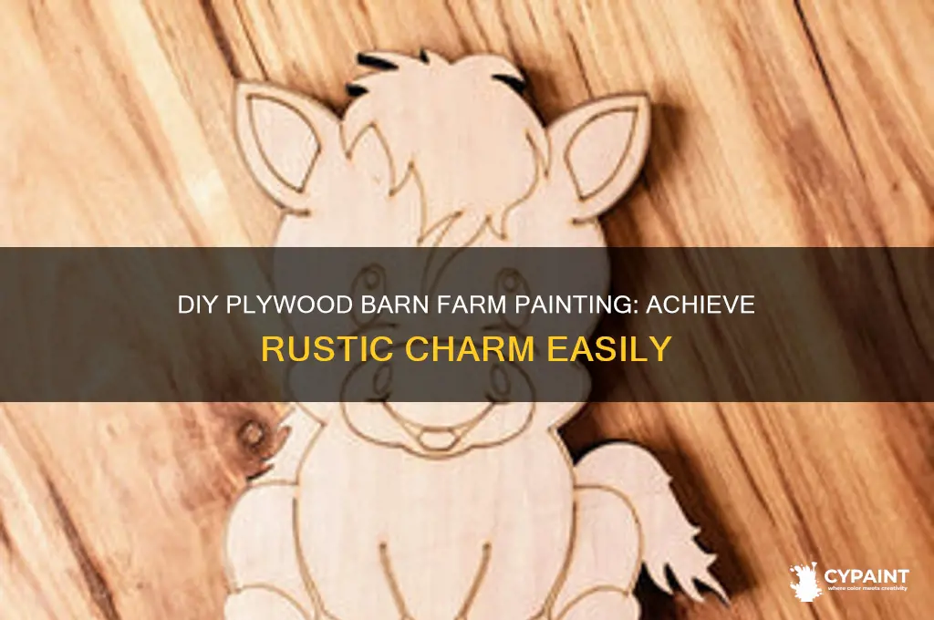 how to paint barn farm look with plywood