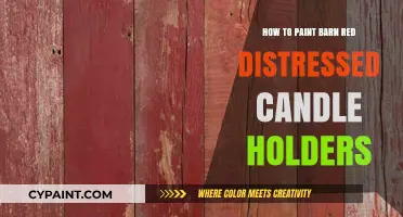 DIY Barn Red Distressed Candle Holders: Easy Painting Tutorial