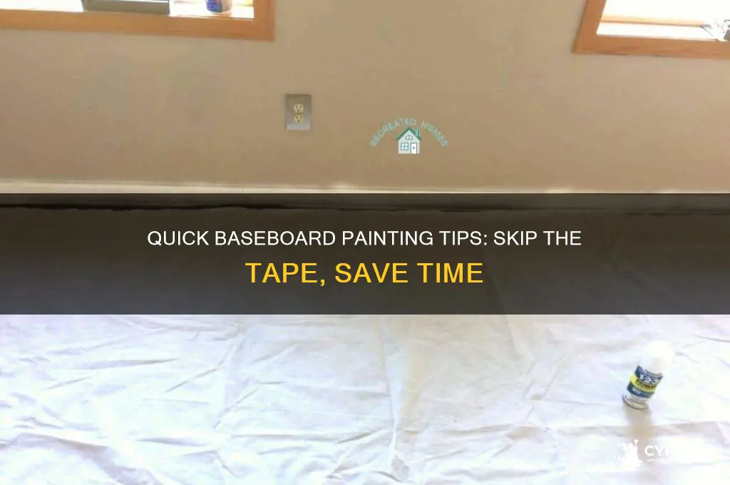 how to paint baseboards fast without painters tape