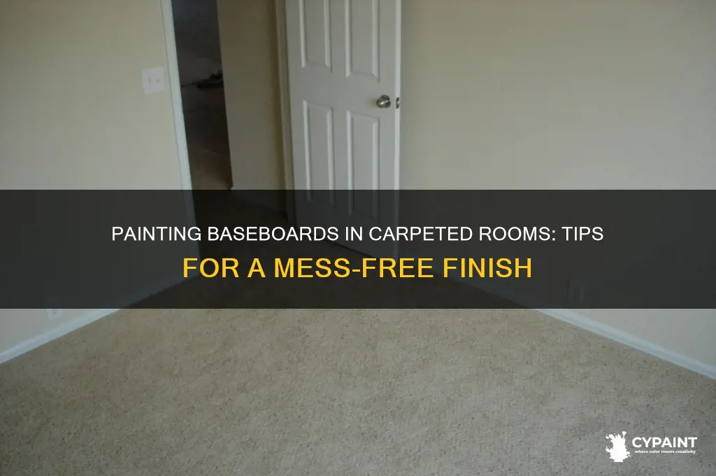 how to paint baseboards in a carpeted room