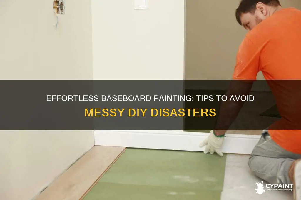 how to paint baseboards without making a mess
