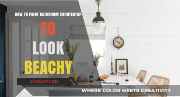 Transform Your Bathroom Countertop with a Beachy Paint Makeover