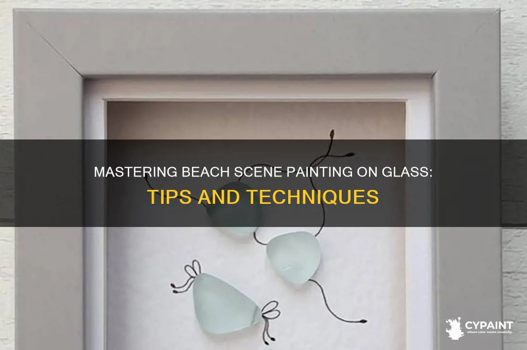 how to paint beach scene on glass