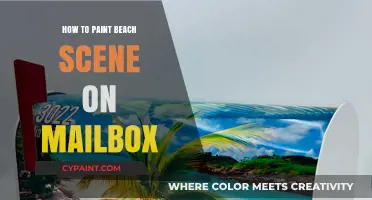 Creative Coastal Charm: Painting a Beach Scene on Your Mailbox